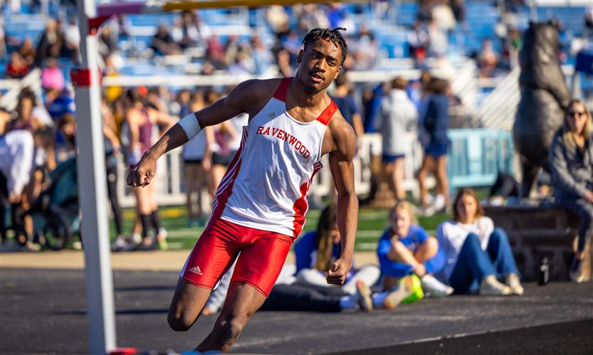 A student runs